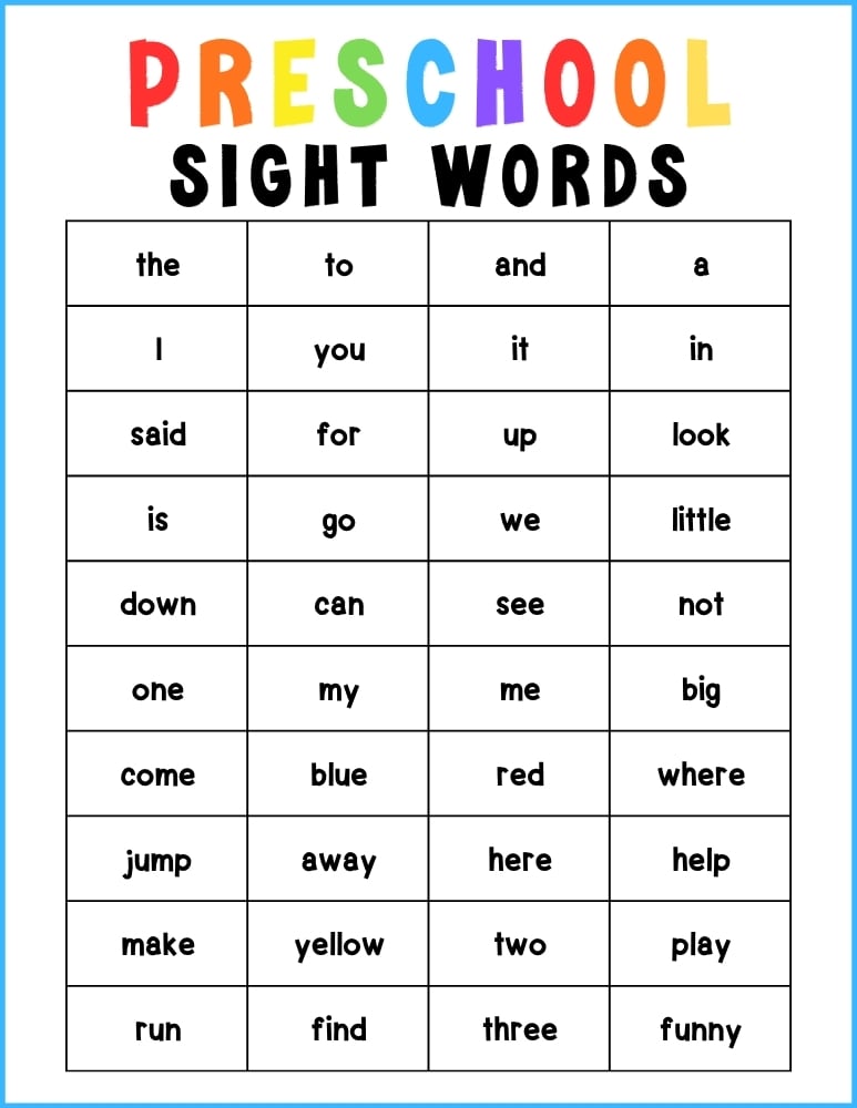 dolch sight word lists, reading, education printable, PDF, instant download, kids