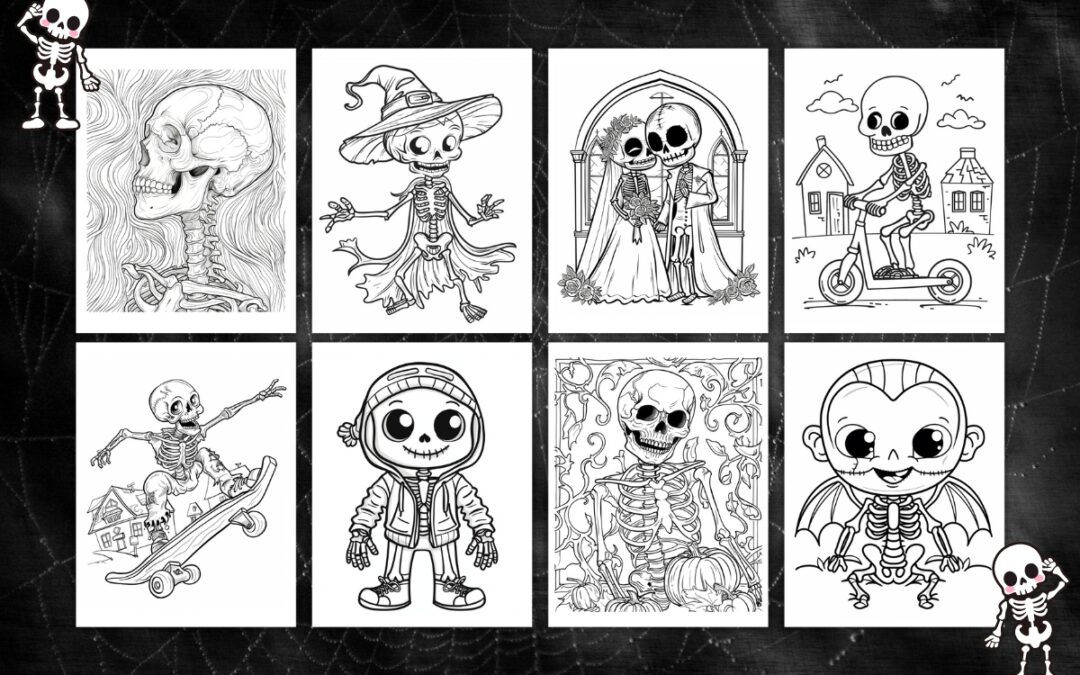 Free Skeleton Coloring Pages for Kids