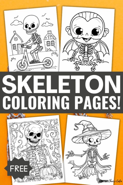 Free Skeleton Coloring Pages For Kids