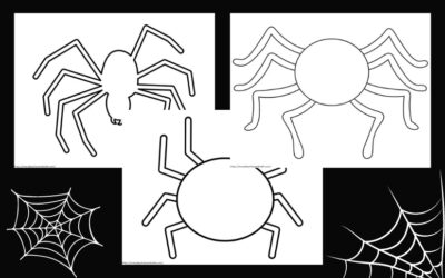 Free Printable Spider Template and Outlines