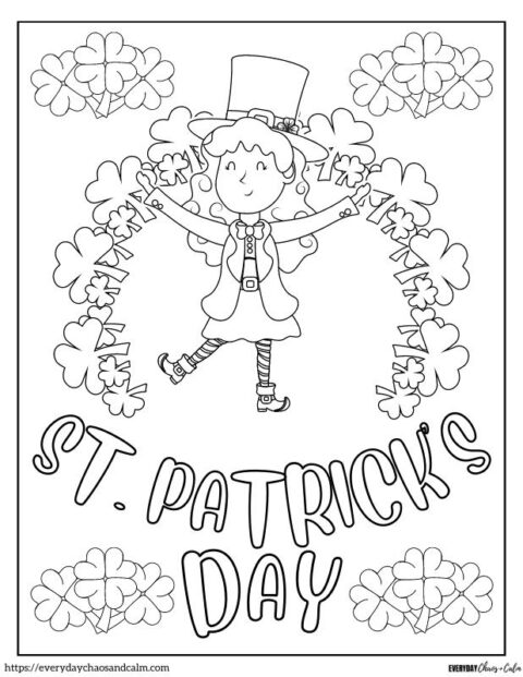 Free Printable St. Patrick's Day Coloring Pages For Kids