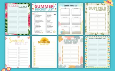 Free Printable Summer Bucket Lists