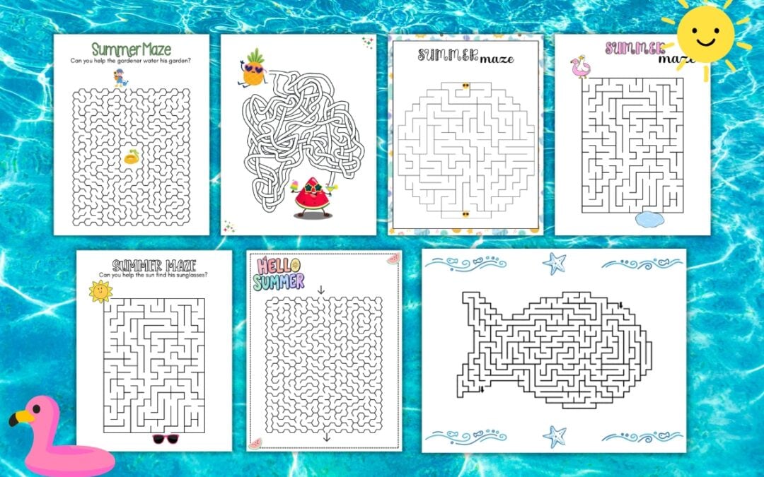 Free Printable Summer Mazes