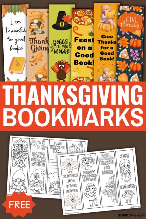 16 Free Printable Thanksgiving Bookmarks (PDF Download)