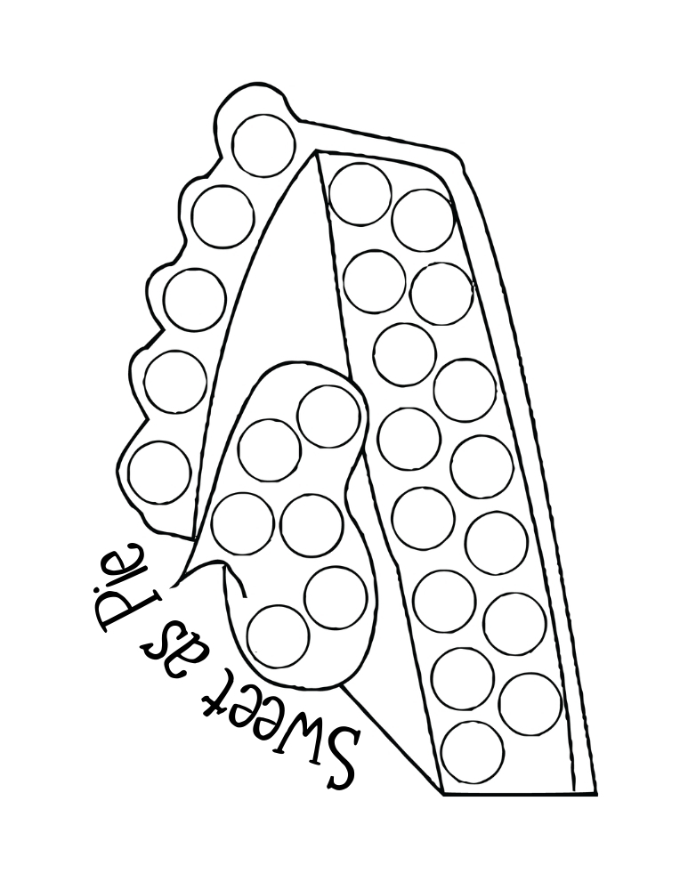 Thanksgiving dot marker printables, education printable, PDF, instant download, kids
