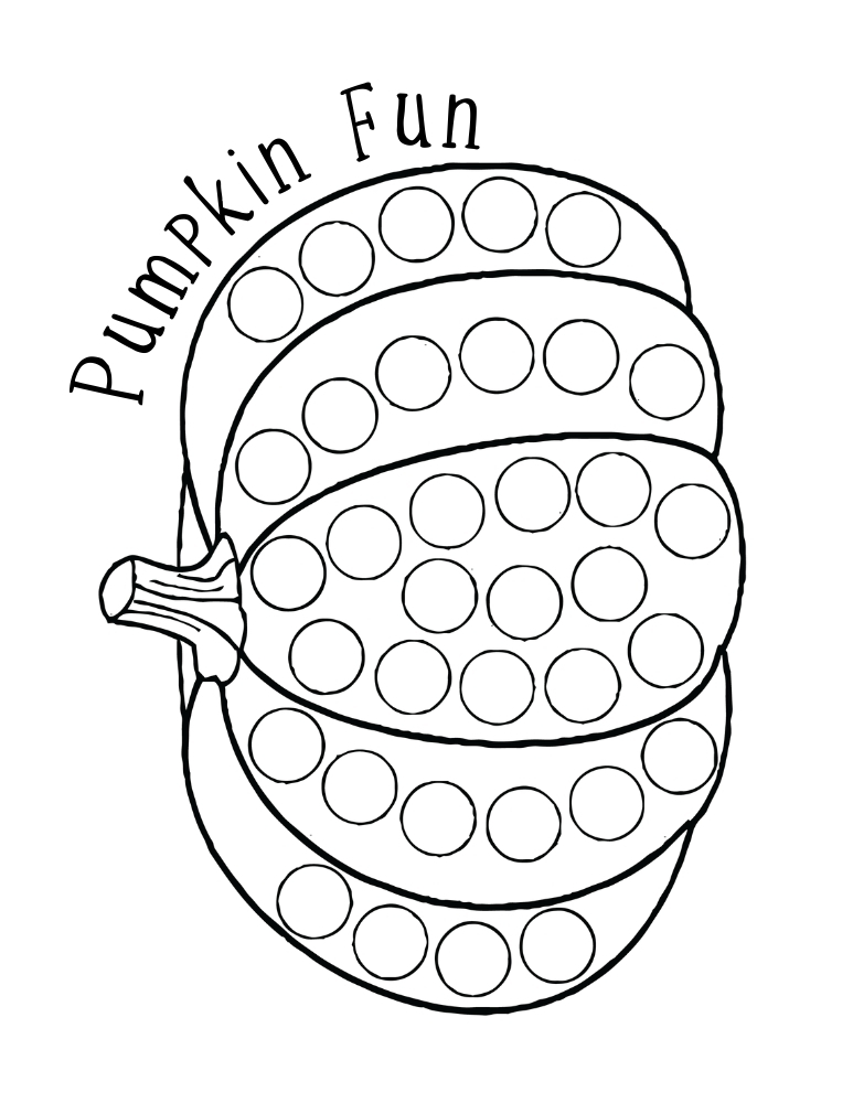 Thanksgiving dot marker printables, education printable, PDF, instant download, kids