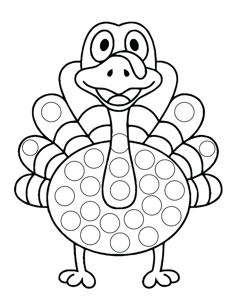 Thanksgiving dot marker printables, education printable, PDF, instant download, kids
