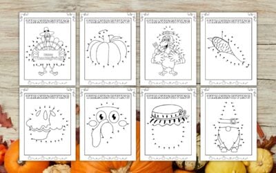 Free Printable Thanksgiving Dot to Dot Puzzles