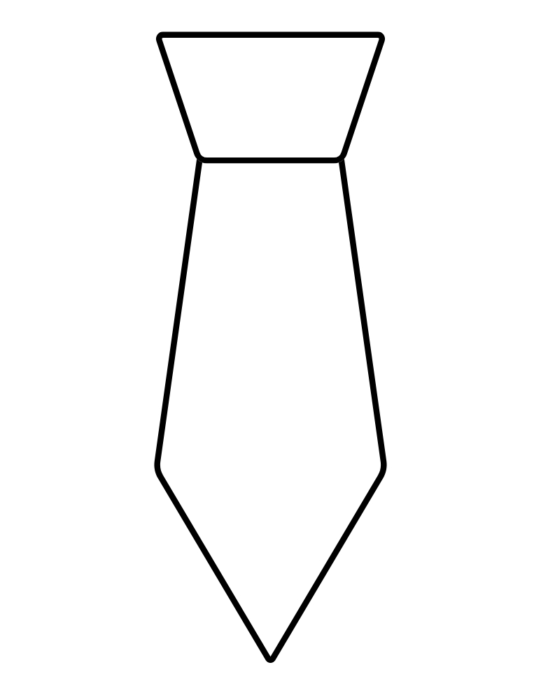 Free Printable Tie Template For Crafts