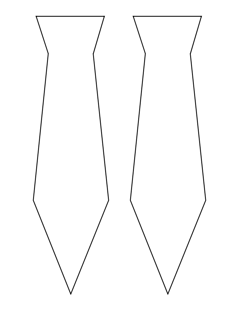 Free Printable Tie Template For Crafts