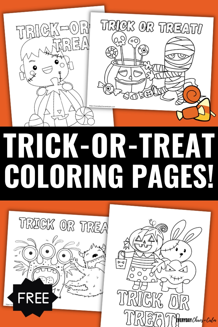 trick-or-treat coloring pages