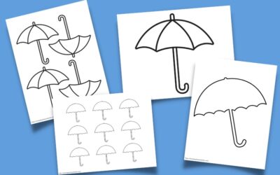 Free Printable Umbrella Template (PDF)