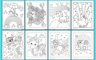 Free Unicorn Coloring Pages for Kids