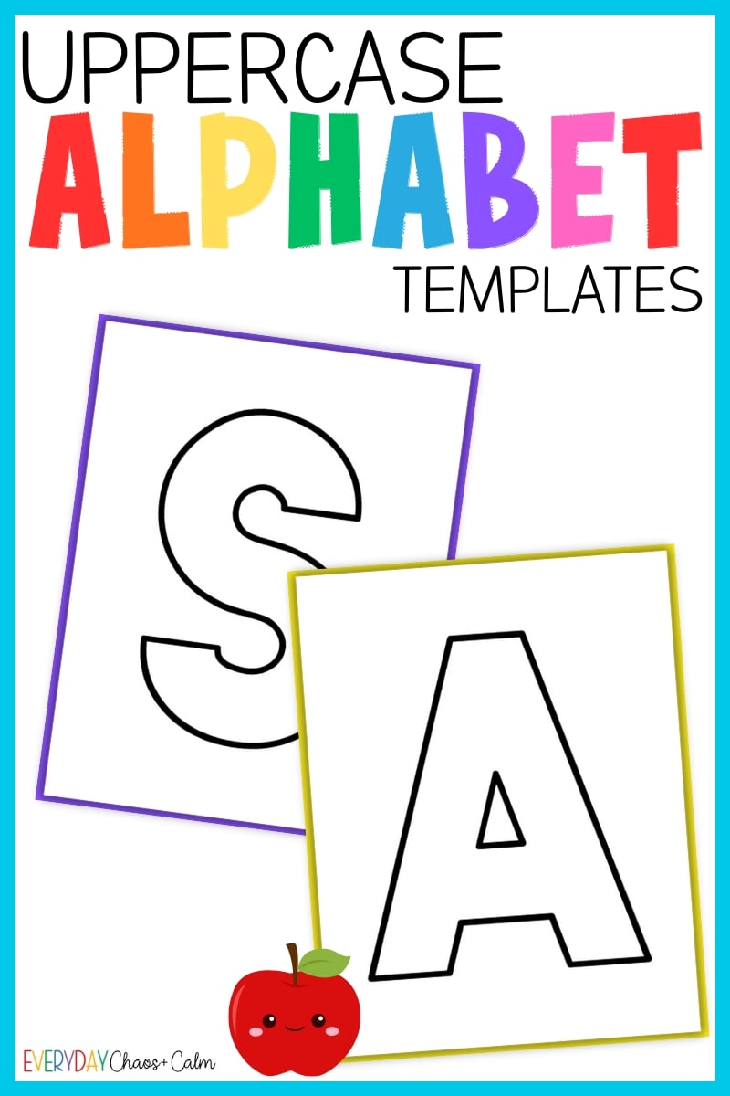 uppercase alphabet template