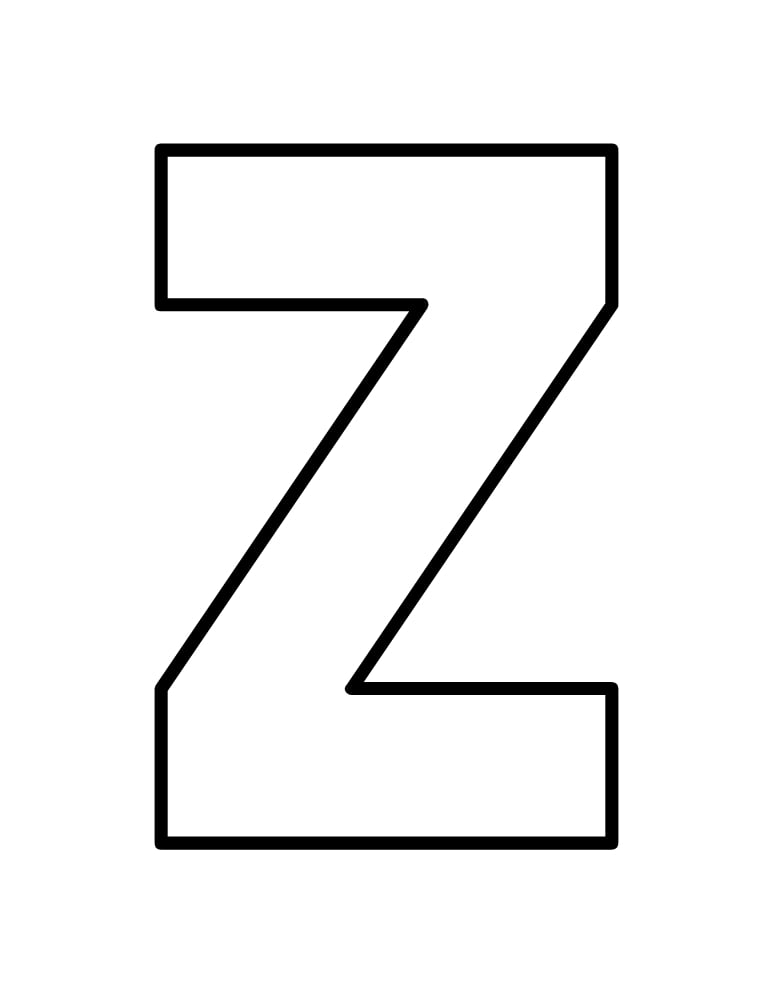 printable uppercase letter templates, alphabet, PDF, instant download, education