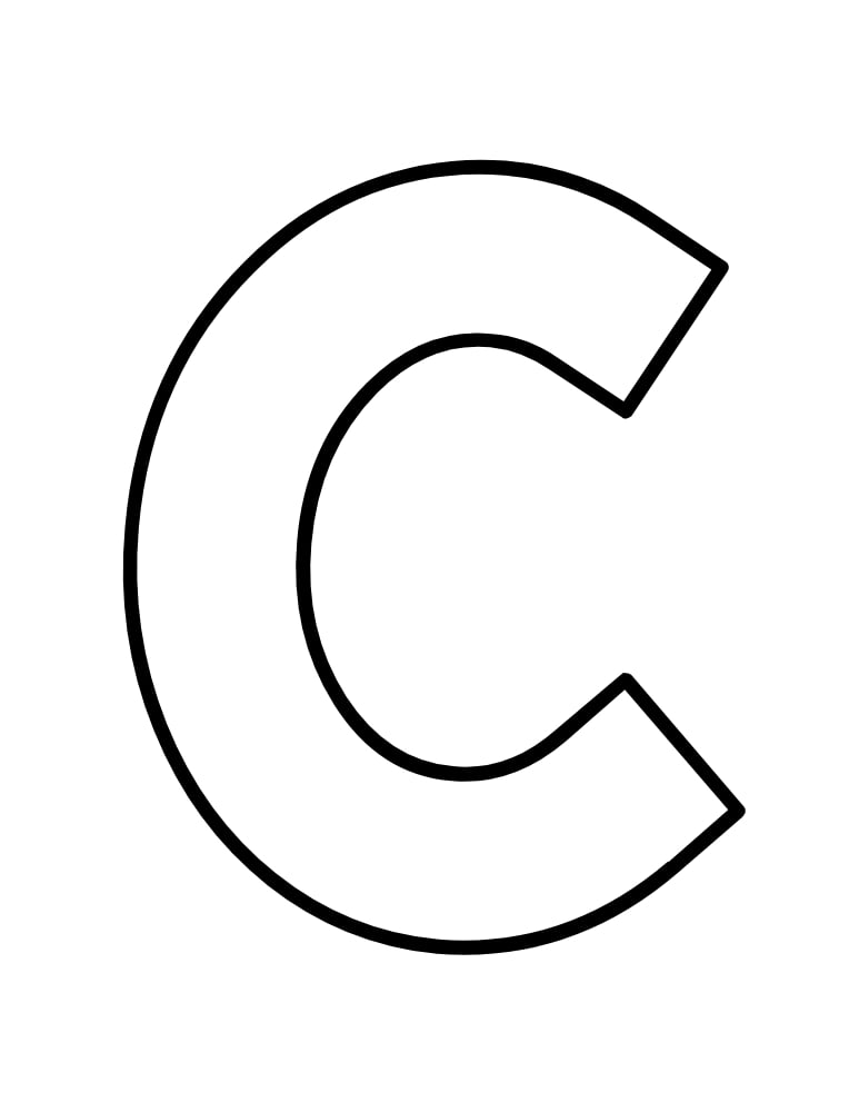 printable uppercase letter templates, alphabet, PDF, instant download, education