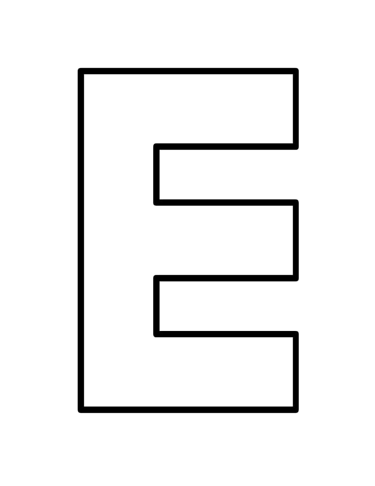 printable uppercase letter templates, alphabet, PDF, instant download, education