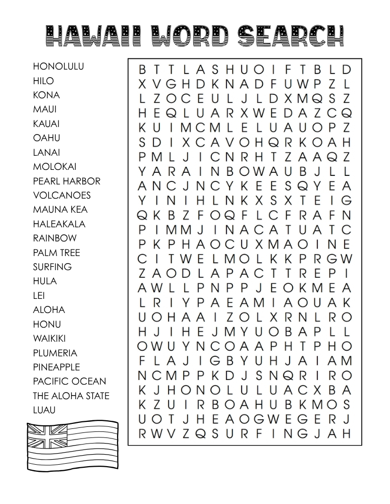 US states word search, geography, education printable, PDF, instant download, 