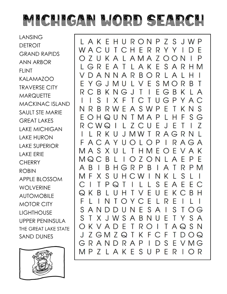US states word search, geography, education printable, PDF, instant download, 