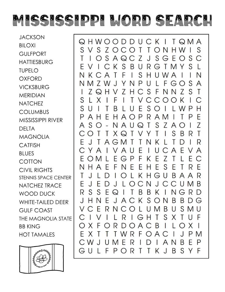 US states word search, geography, education printable, PDF, instant download, 