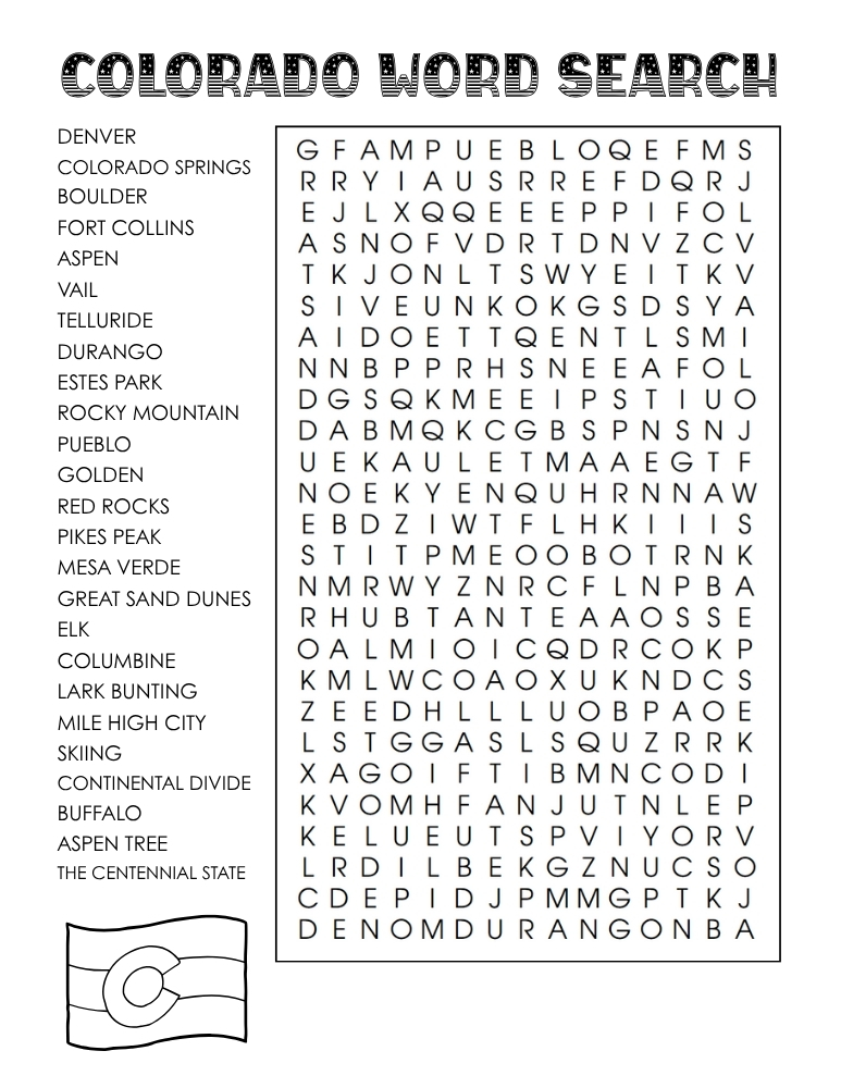 US states word search, geography, education printable, PDF, instant download, 