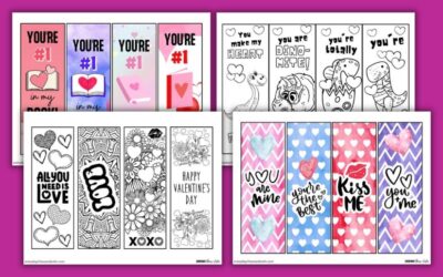 16 Free Printable Valentine Bookmarks for Kids!
