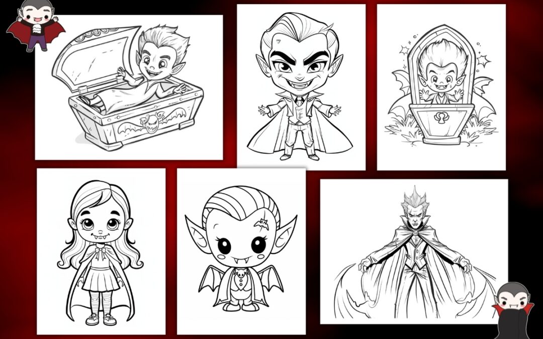 Free Vampire Coloring Pages for Kids
