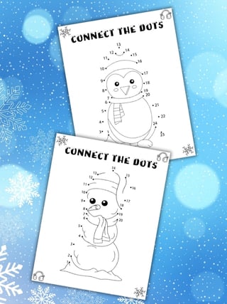 winter connect the dots