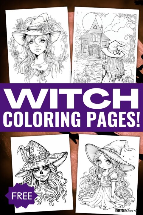 Free Witch Coloring Pages For Kids