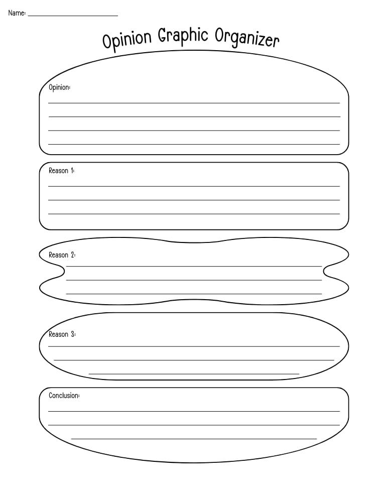 paragraph writing helpers for teachers, printable organizers