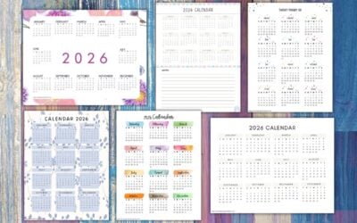 Free Printable 2026 Yearly Calendars